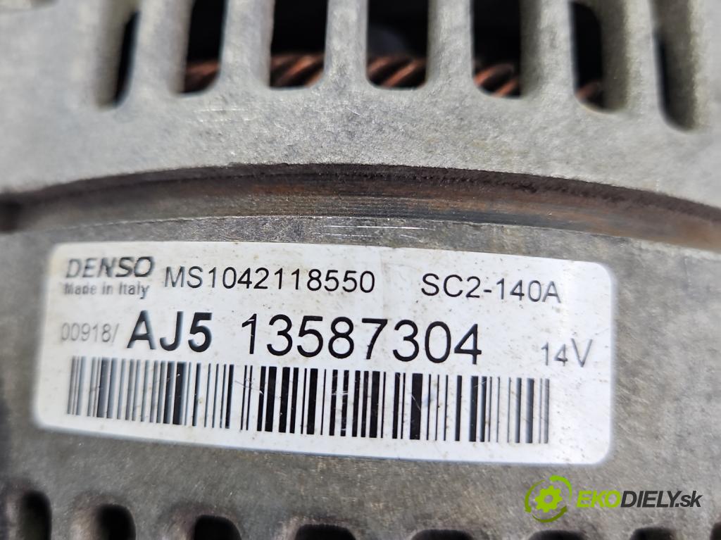 Opel Astra V  2015- 1.6 cdti 110 HP manual 81 kW 1598 cm3 5- Alternator 13587304 (Alternátor)