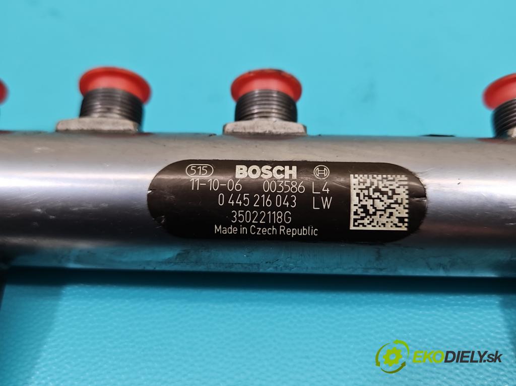 Lancia Thema II 2011-2014 3.0 CRD 239KM automatic 176 kW 2987 cm3 4- lišta vstrekovacia 0445216043 (Vstrekovacia lišta)
