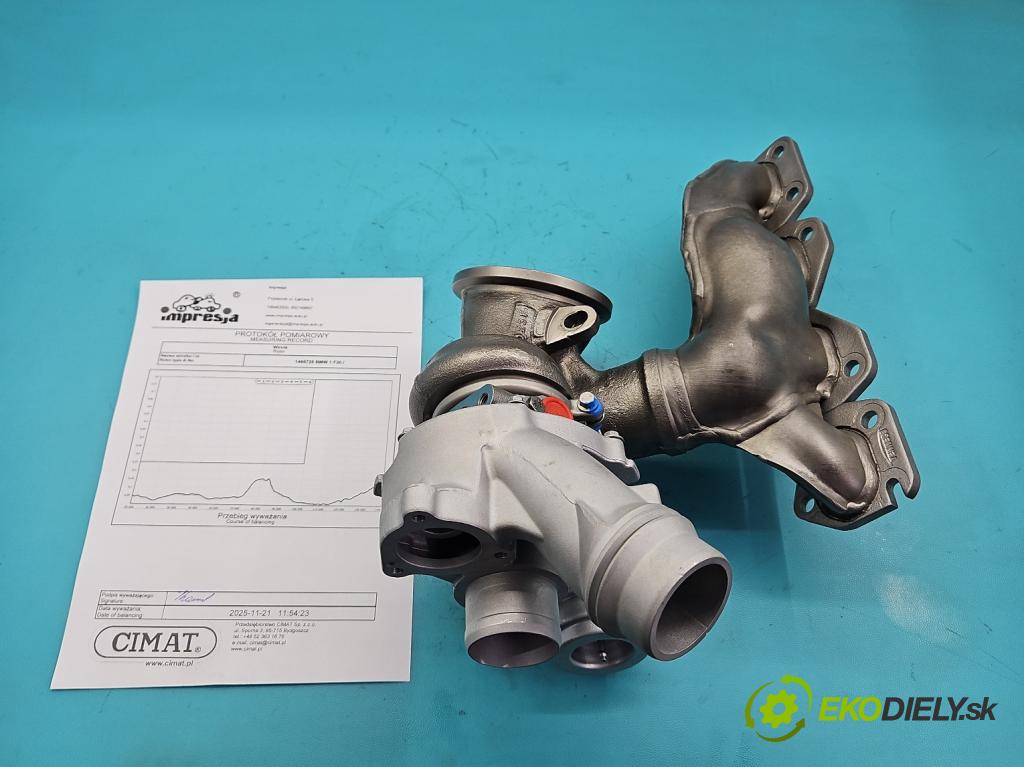 Bmw 1 F20 2011-2019 1.6 T 136 HP manual 100 kW 1598 cm3 5- turbodúchadlo, turbo repasovaná 809200-5005