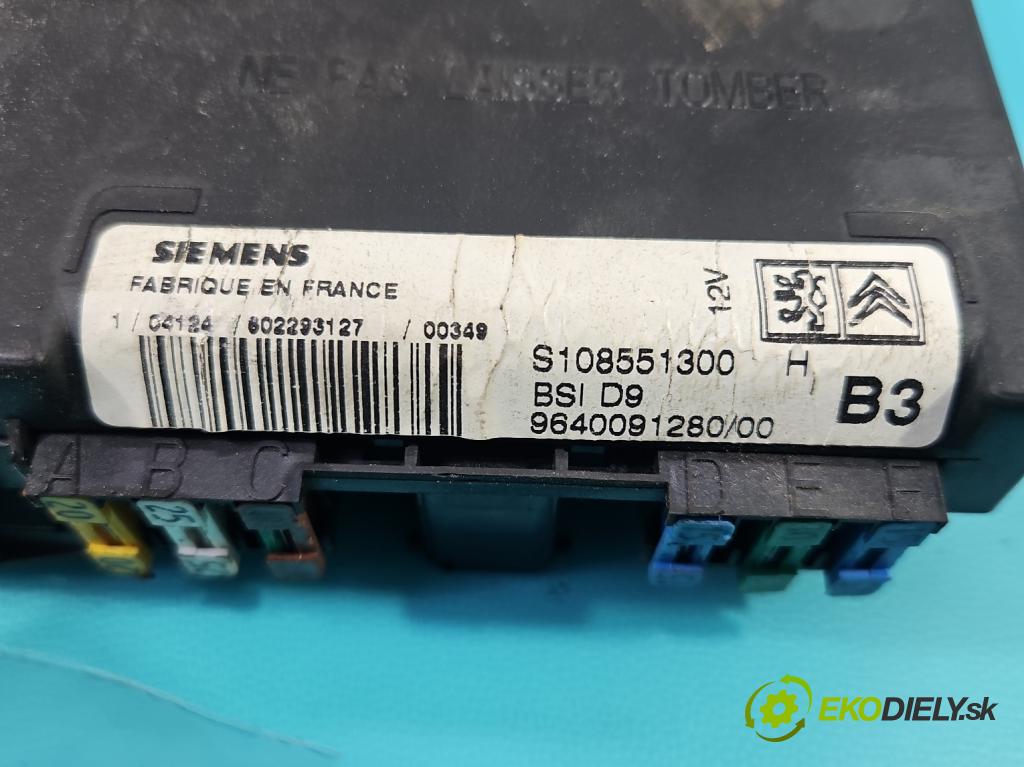 Peugeot 406 2.0 hdi 90 hp manual 66 kW 1997 cm3 5- řídící jednotka 9640091280