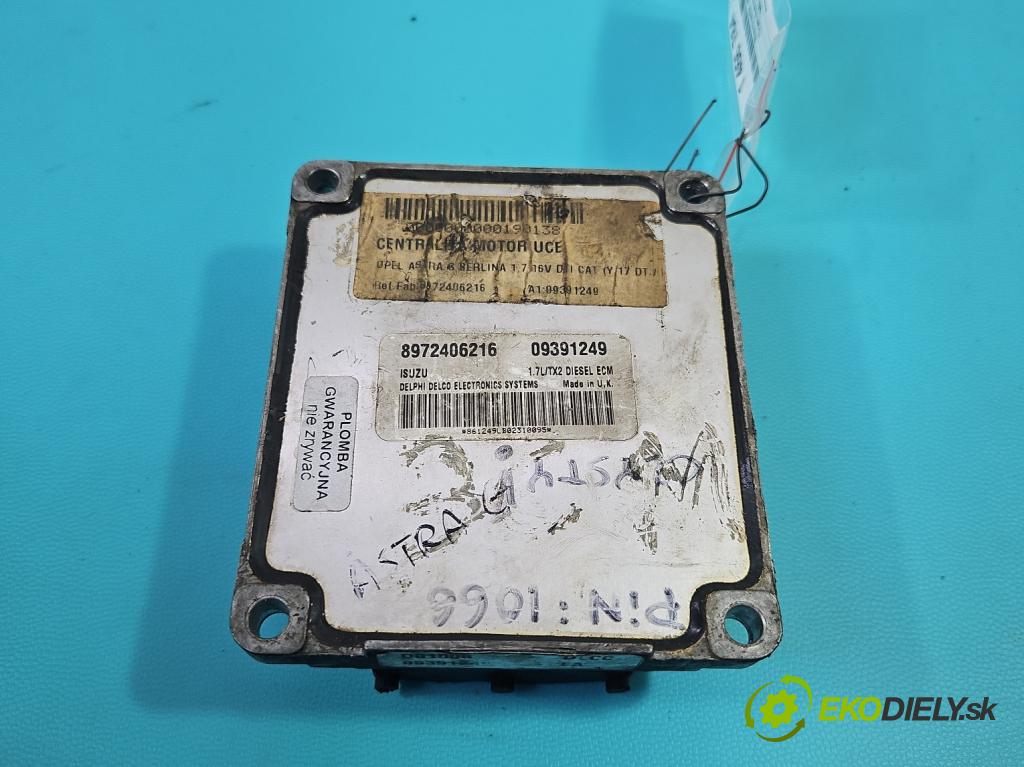 Opel Astra II 1998-2009 1.7 dti 75 HP manual 55 kW 1686 cm3 5- riadiaca jednotka motora 09391249