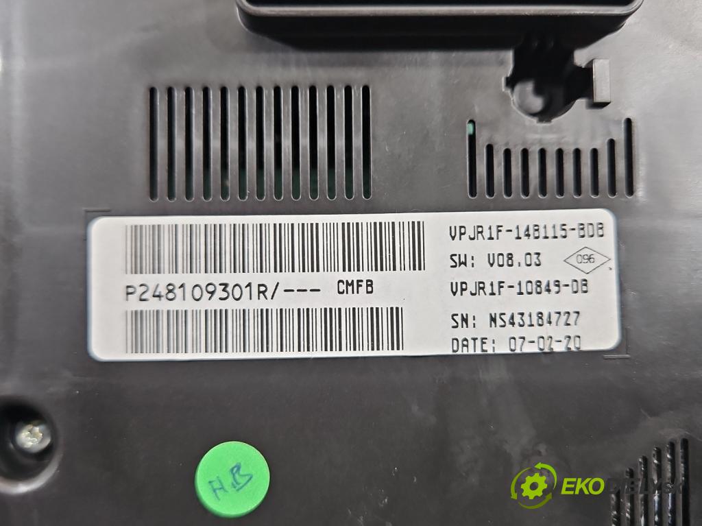 Renault Clio V 2019- 1.3 Tce 131 HP automatic 96 kW 1332 cm3 5- prístrojovka/ budíky P248109301R (Prístrojová doska)