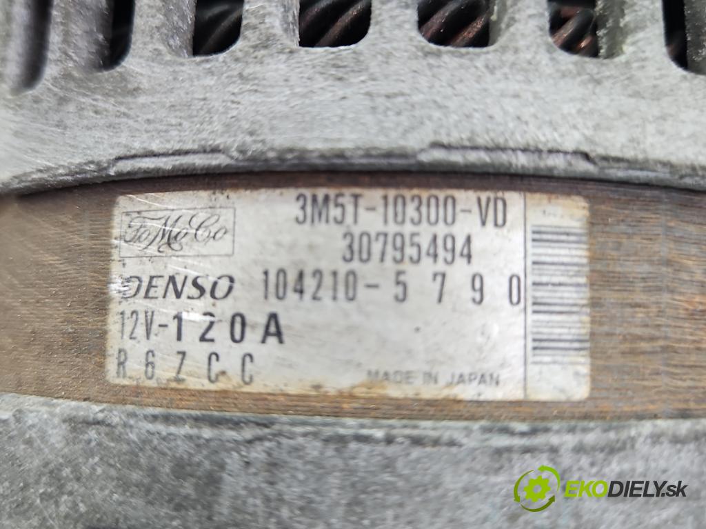 Ford C-Max I 2003-2010 2.0 16V 145 HP manual 107 kW 1999 cm3 5- Alternator 3M5T-10300-VD (Alternátor)