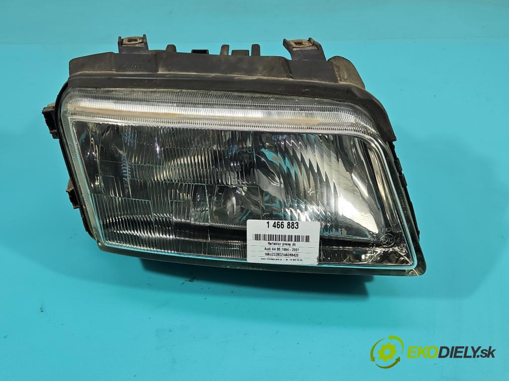 Audi A4 B5 1994-2001 1.8 20V 125 HP manual 92 kW 1781 cm3 4- Reflektor: pravý 8D0941030B (Svetlo predné pravé)