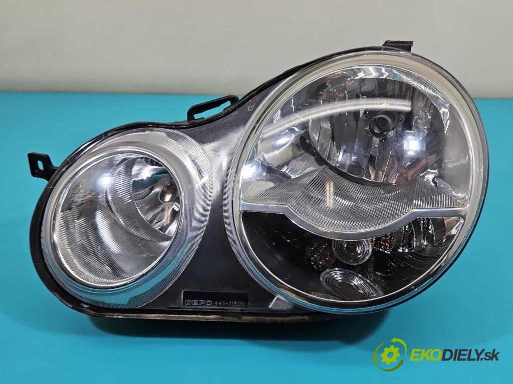 Vw Polo IV 9N 2001-2009 1.9 sdi 64 HP manual 47 kW 1896 cm3 5- Reflektor: pravý  (Svetlo predné pravé)