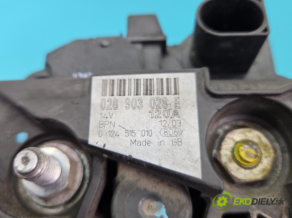 Vw Polo IV 9N 2001-2009 1.9 sdi 64 HP manual 47 kW 1896 cm3 5- Alternator 028903028E (Alternátor)