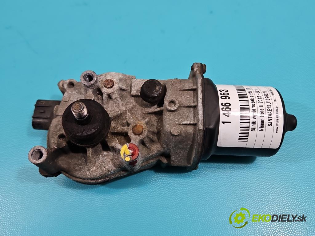 Nissan Note II 2012-2016 1.2 16V 80 hp manual 59 kW 1198 cm3 5- motor stěračů přední 4124C023