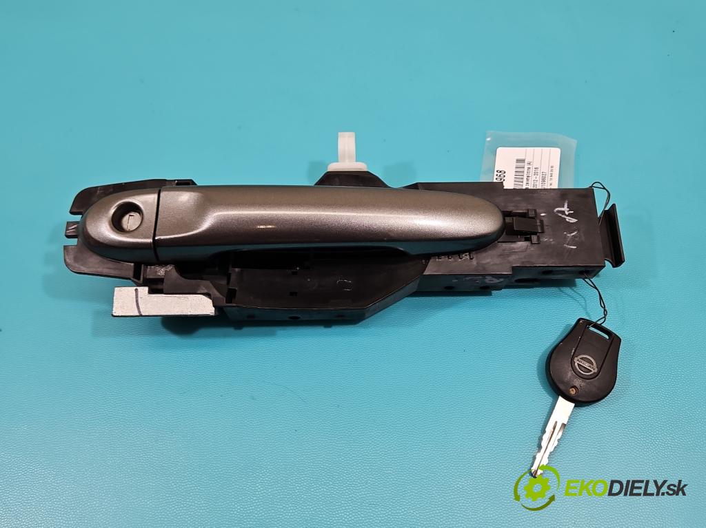 Nissan Note II 2012-2016 1.2 16V 80 HP manual 59 kW 1198 cm3 5- rukoväť predné ľavé mimo:  (Kľučka dverí vonkajšia predná ľavá)