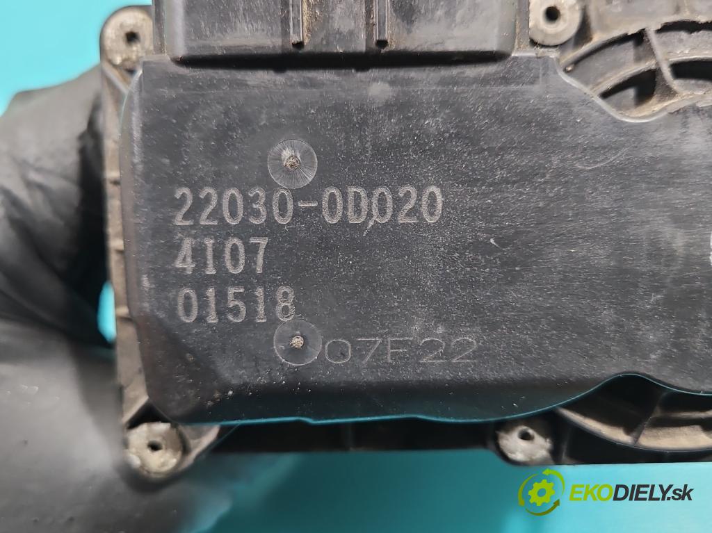 Toyota Corolla Verso II 2004-2009 1.6 vvti 110 HP manual 81 kW 1598 cm3 5- klapka 22030-0D020 (Škrtiaca klapka)