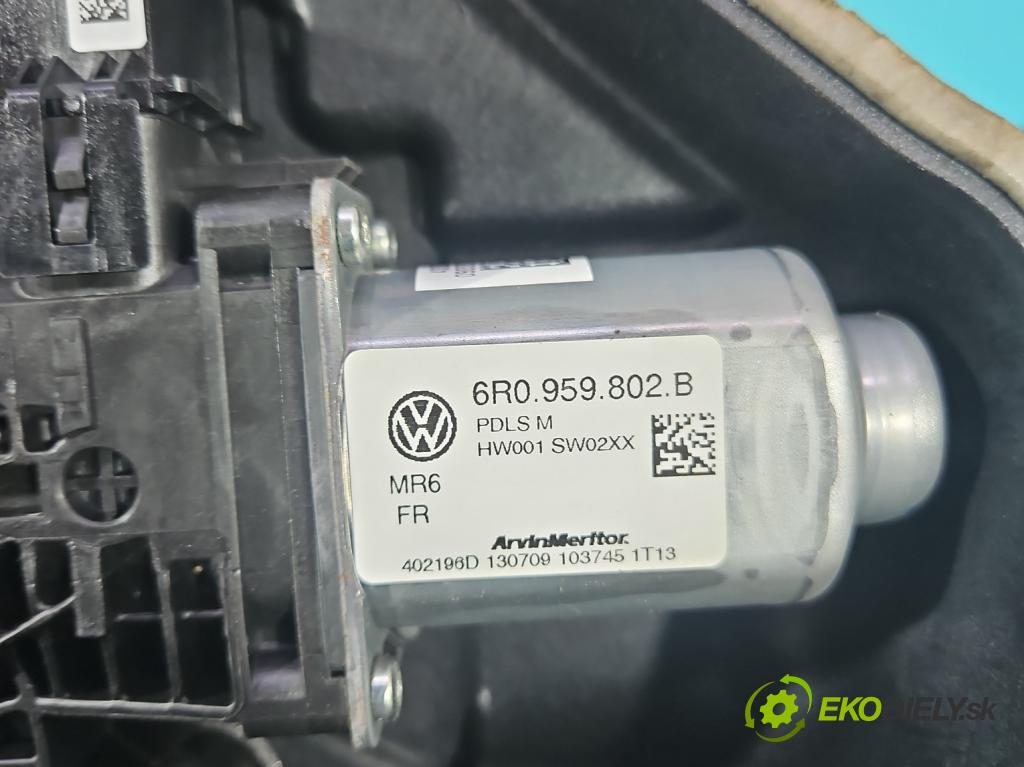 Seat Ibiza IV 6J 2008-2017 1.4 16V 86 hp manual 63 kW 1390 cm3 3- mechanismus stahování přední pravý 6R0959802B