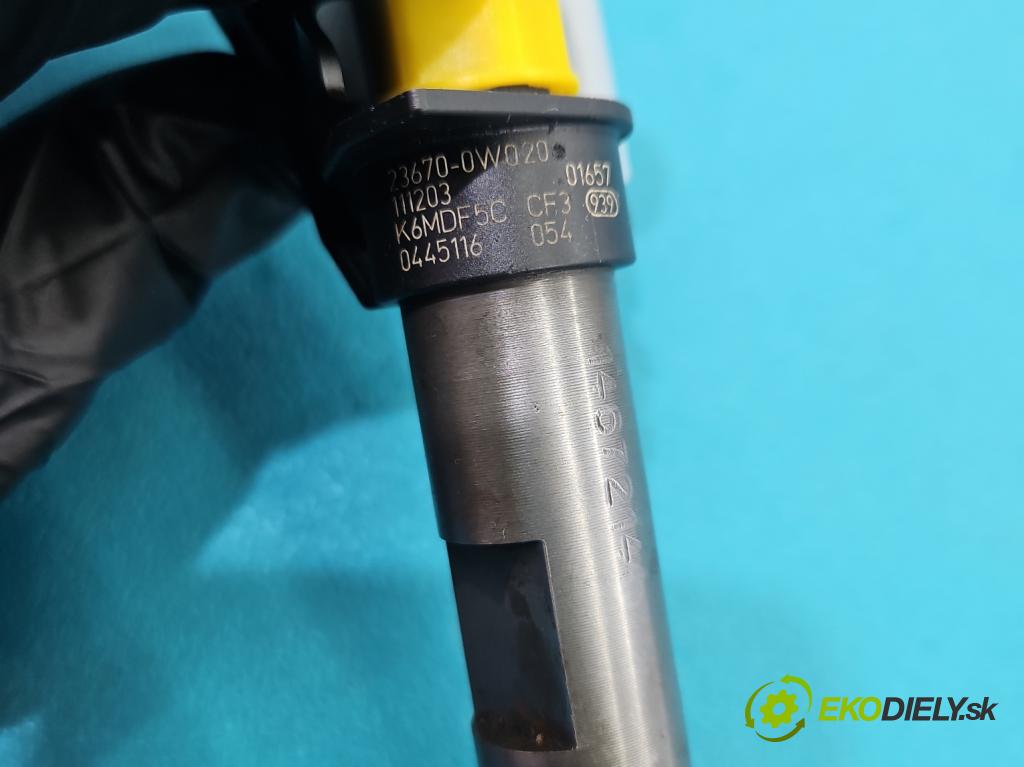 Toyota Yaris III 2011-2020 1.4 D4D 90 HP manual 66 kW 1364 cm3 5- vstrek 0445116054 (Vstrekovač paliva)