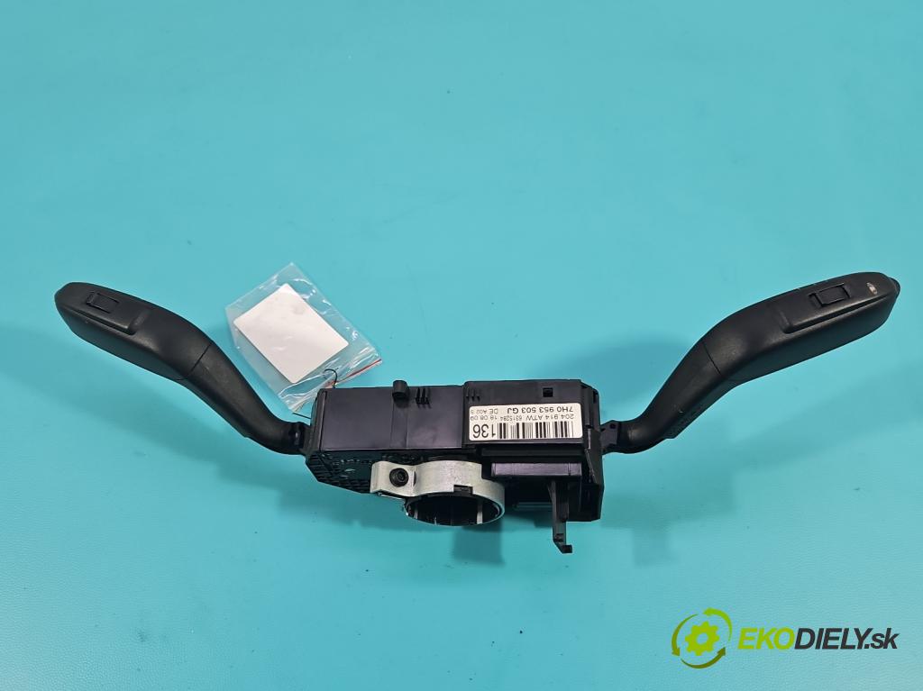 Seat Ibiza IV 6J 2008-2017 1.4 16V 86 HP manual 63 kW 1390 cm3 3- prepínač komplex: 7H0953503GJ (Prepínacie páčky pod volantom)