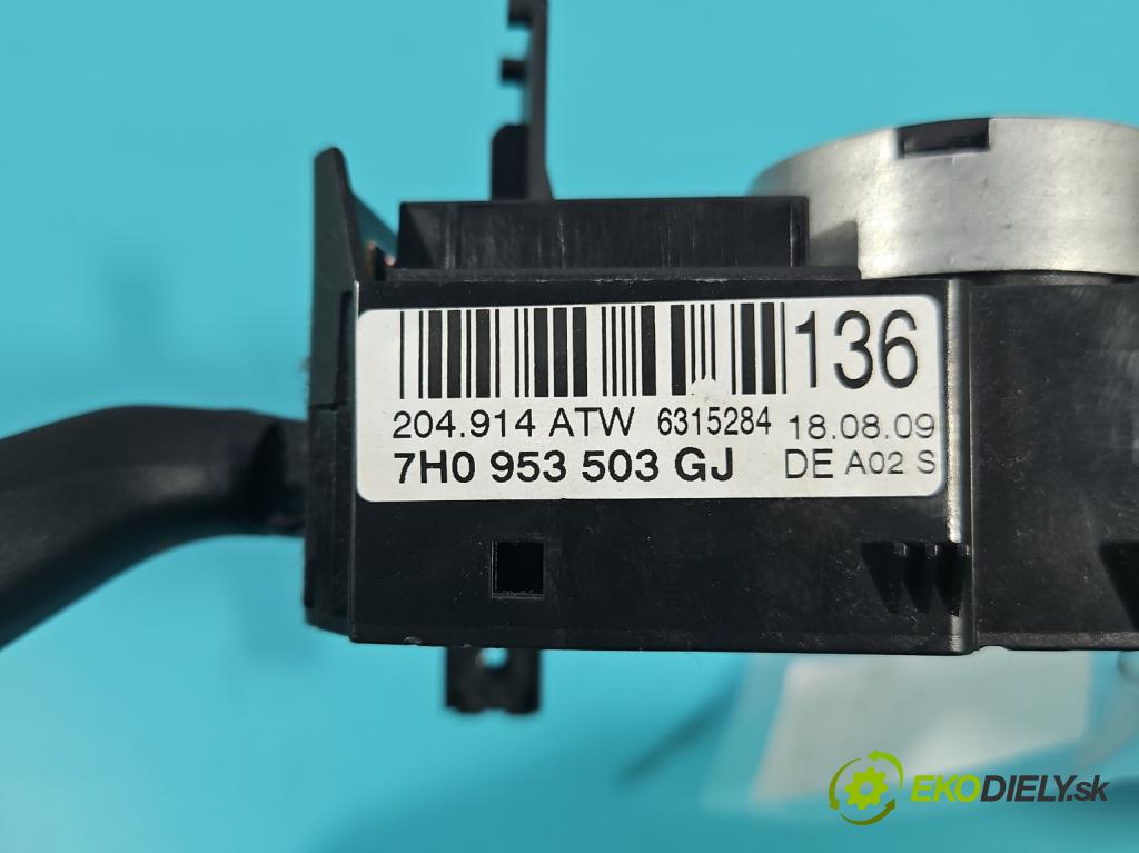 Seat Ibiza IV 6J 2008-2017 1.4 16V 86 HP manual 63 kW 1390 cm3 3- prepínač komplex: 7H0953503GJ (Prepínacie páčky pod volantom)