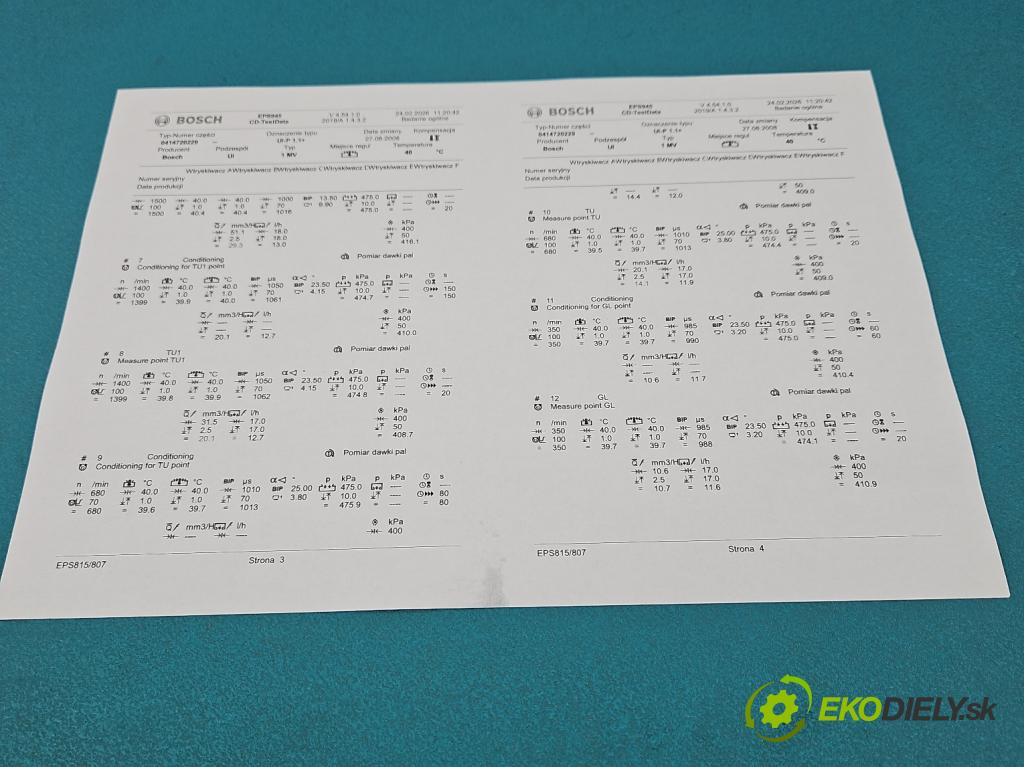Audi A4 B7 2004-2008 2.0 tdi 140 hp automatic 103 kW 1968 cm3 5- vstřikovací čerpadlo 0414720229 (Vstřikovač paliva)