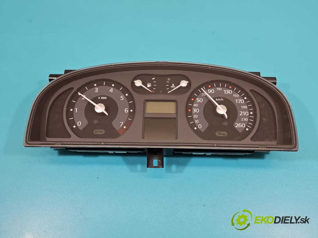 Renault Laguna II 2001-2007 2.0 16V 135 HP manual 99 kW 1998 cm3 5- prístrojovka/ budíky 8200291327 (Prístrojová doska)