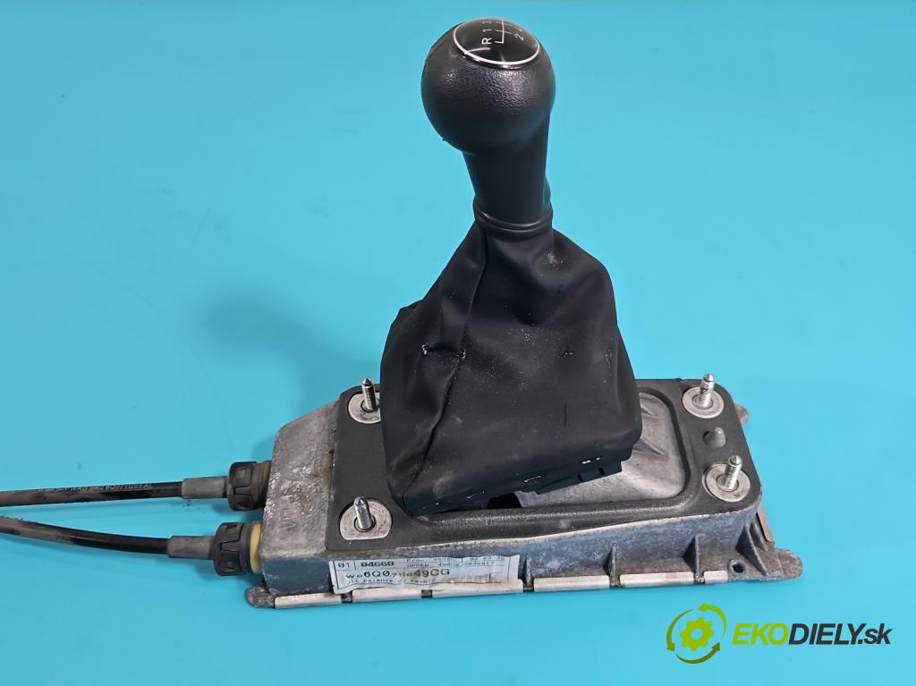 Seat Ibiza IV 6J 2008-2017 1.4 16V 86 HP manual 63 kW 1390 cm3 3- Páka: Změny: stupeň,rýchlosť 6Q0711049CG (Rýchlostná páka (kulisa))