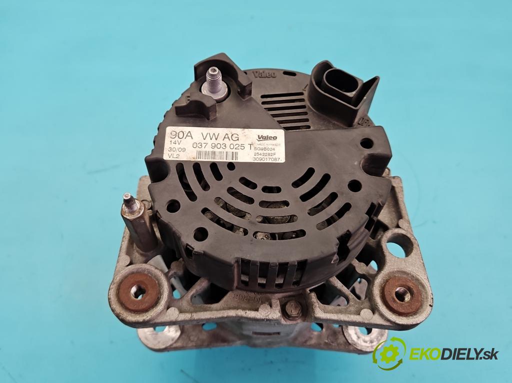 Seat Ibiza IV 6J 2008-2017 1.4 16V 86 hp manual 63 kW 1390 cm3 3- Alternator 037903025T (Alternátory)