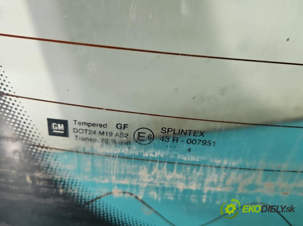 Opel Vectra C 2002-2008 2.2 dti 125 HP manual 92 kW 2172 cm3 5- sklo zadná  (Sklo zadné)