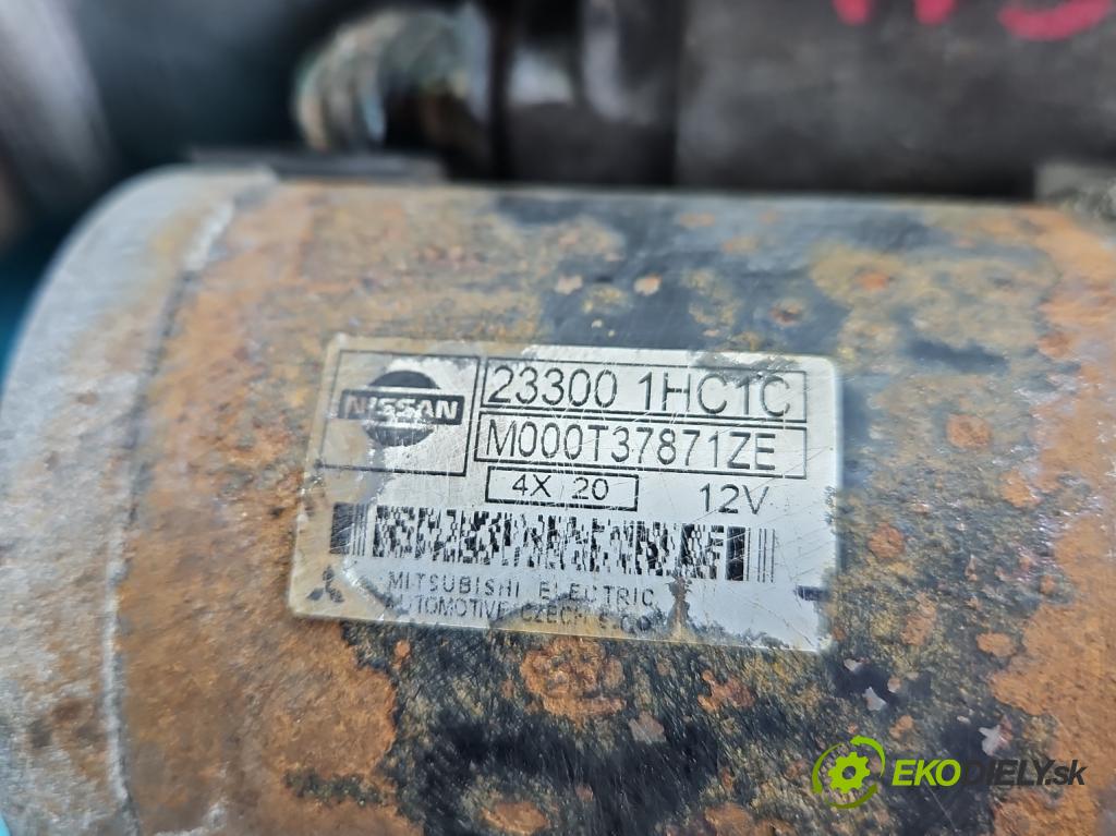 Nissan Note II 2012-2016 1.2 16V 80 HP manual 59 kW 1198 cm3 5- štartér M000T37871ZE (Štartér)