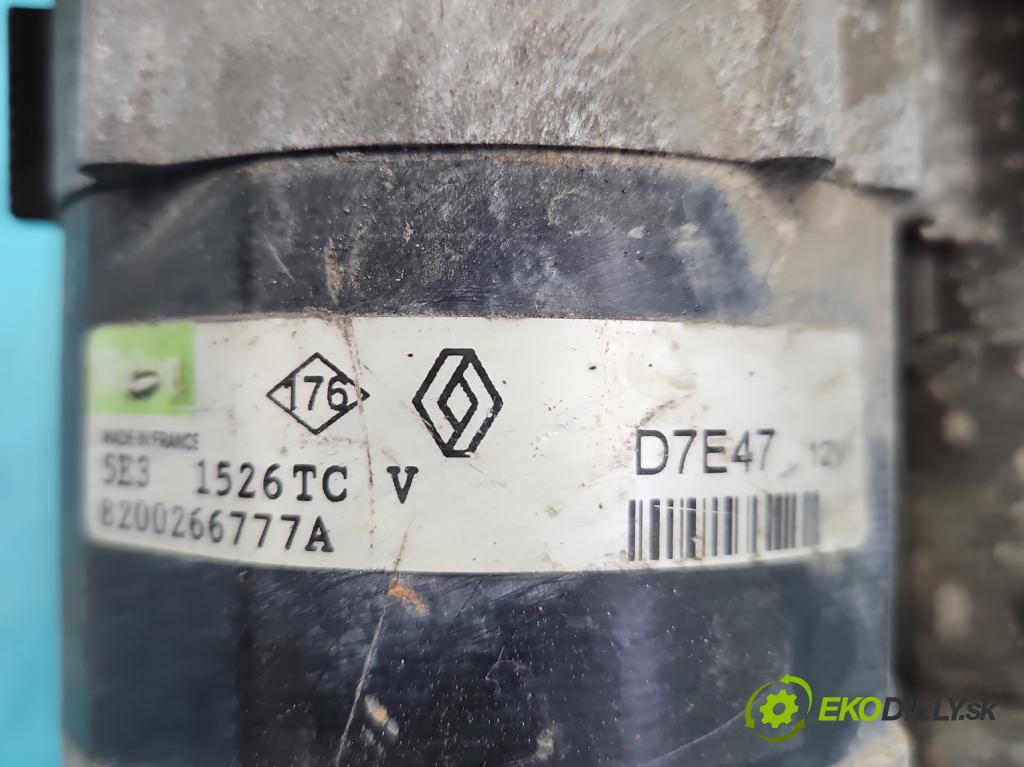 Renault Scenic II 2003-2009 1.6 16V 113 HP manual 83 kW 1598 cm3 5- štartér D7E47 (Štartér)