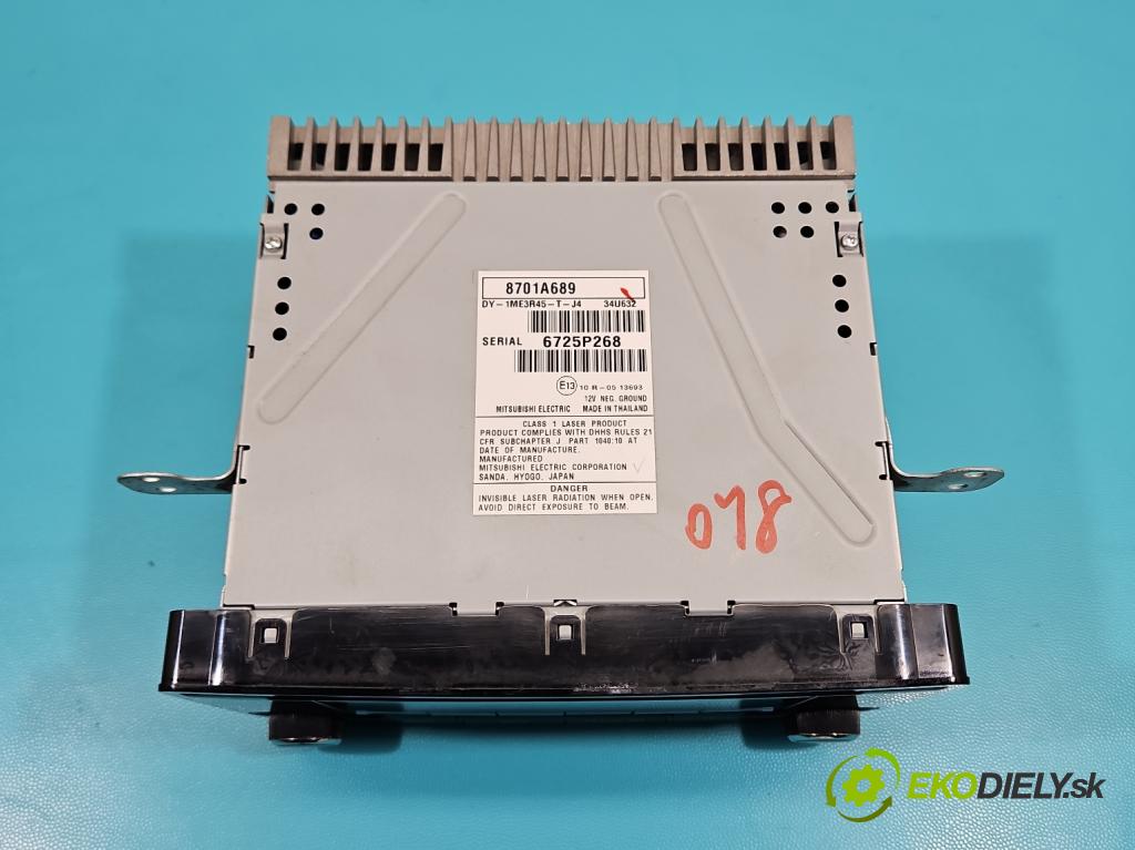 Mitsubishi Outlander III 2012-2022 2.0 16V 150 HP manual 110 kW 1998 cm3 5- Radio originál 8701A689
