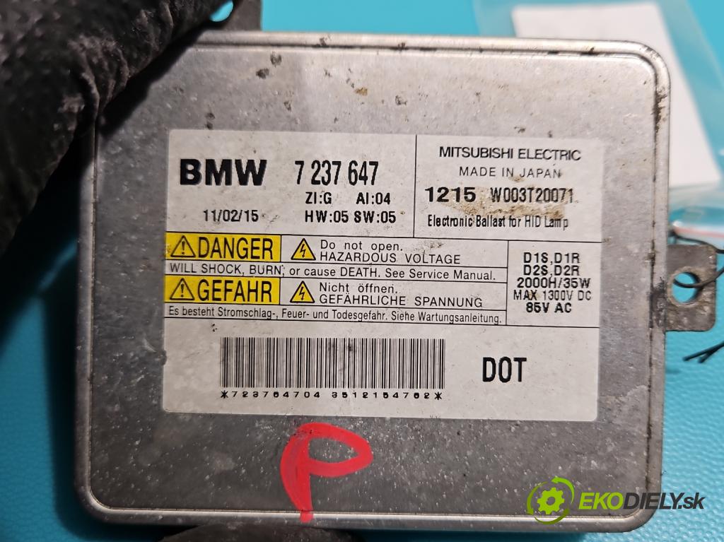 Bmw 3 E90 2005-2013 2.0d 184hp automatic 135 kW 1995 cm3 5- střídač: xenon 7237647 (Riadiaca jednotka xenónu)