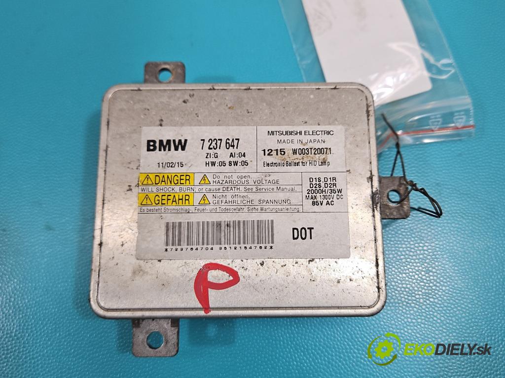 Bmw 3 E90 2005-2013 2.0d 184hp automatic 135 kW 1995 cm3 5- střídač: xenon 7237647 (Riadiaca jednotka xenónu)
