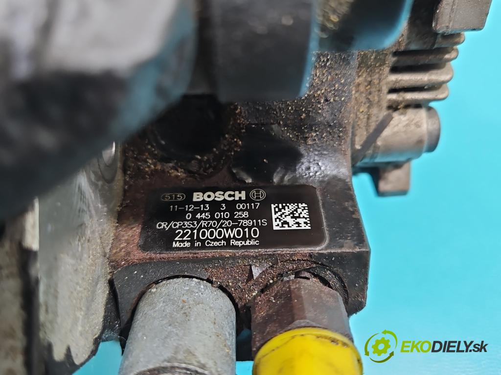 Toyota Yaris III 2011-2020 1.4 D4D 90 HP manual 66 kW 1364 cm3 5- čerpadlo vstrekovacia 0445010258 (Vstrekovacie čerpadlo)