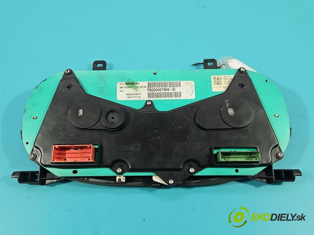 Opel Movano II 2003-2010 2.5 tdci 120 HP manual 88 kW 2464 cm3 5- prístrojovka/ budíky P8200467956-D (Prístrojová doska)