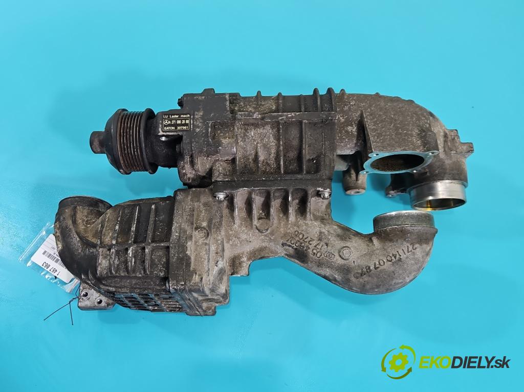 Mercedes C W203 2000-2007 1.8 kompressor 143 hp automatic 105 kW 1796 cm3 3- Turbodmychadlo A2710902080 (Kompletní turbodmychadlo)