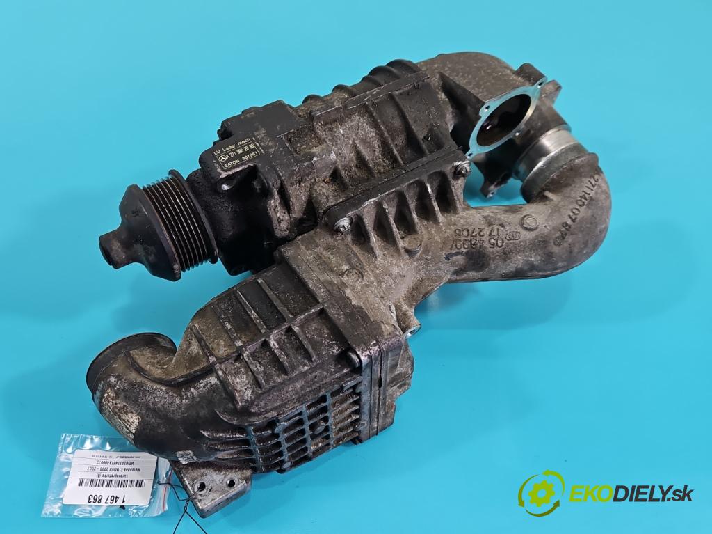 Mercedes C W203 2000-2007 1.8 kompressor 143 hp automatic 105 kW 1796 cm3 3- Turbodmychadlo A2710902080 (Kompletní turbodmychadlo)