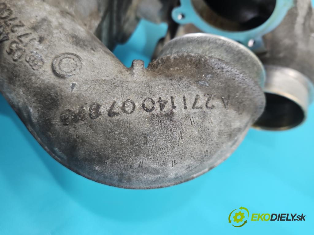 Mercedes C W203 2000-2007 1.8 kompressor 143 hp automatic 105 kW 1796 cm3 3- Turbodmychadlo A2710902080 (Kompletní turbodmychadlo)