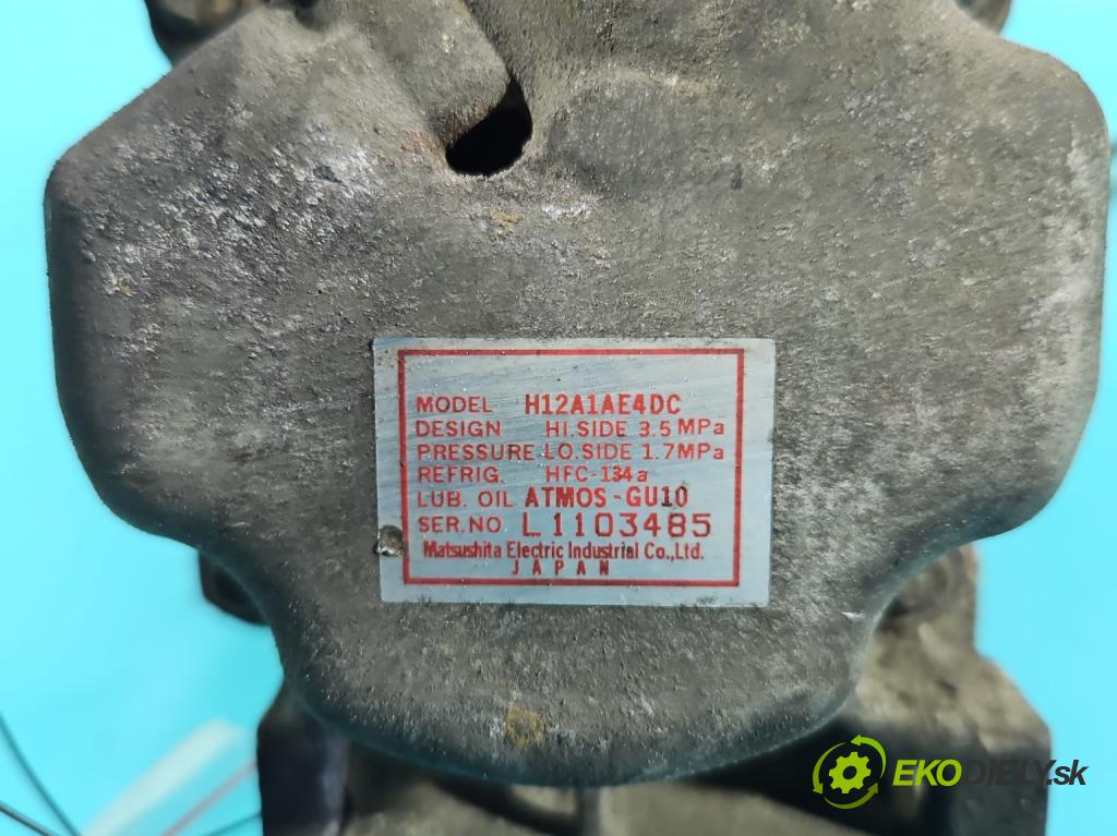 Mazda 6 I GG 2002-2007 2.0 citd 121KM manual 89 kW 1998 cm3 5- Kompresor: klimatizácie H12A1AE4DC (Kompresor klimatizácie)