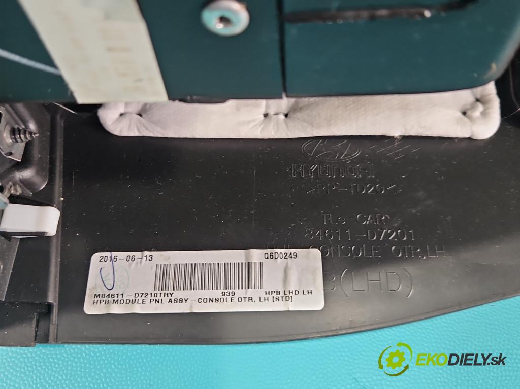 Hyundai Tucson III 2015-2020 1.7 crdi 141 HP automatic 104 kW 1685 cm3 5- operadlo 84611-D7201 (Lakťová opierka)