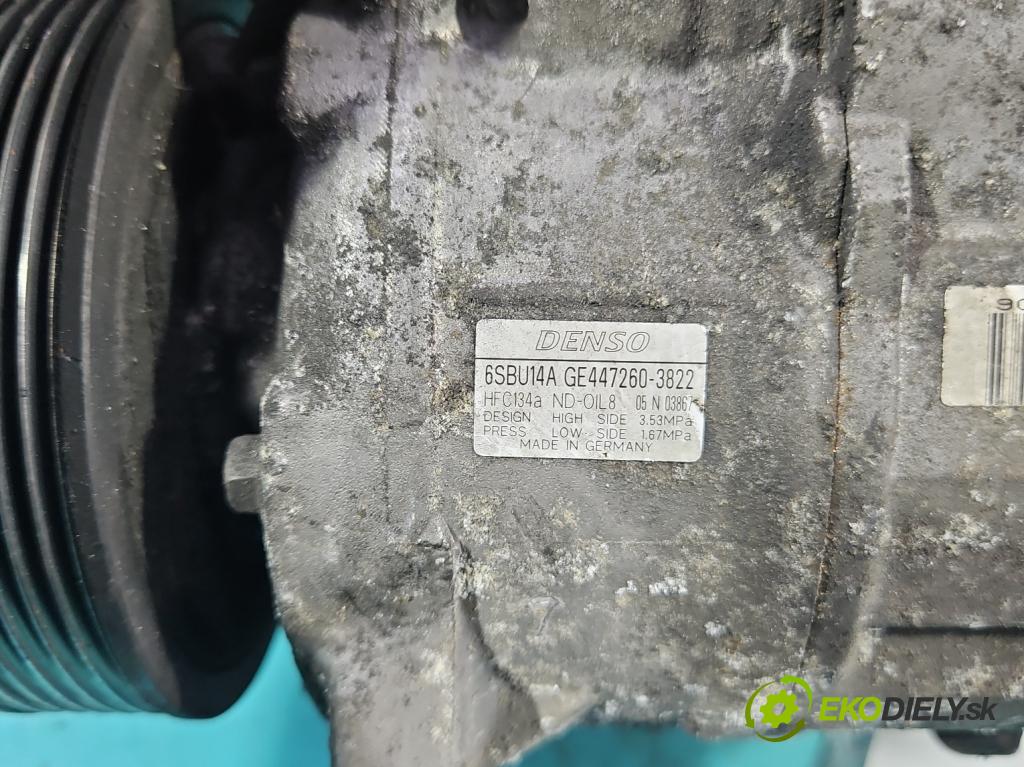 Bmw 3 E90 2005-2013 2.0d 184hp automatic 135 kW 1995 cm3 5- Kompresor: klimatizácie 447260-3822 (Kompresor klimatizácie)
