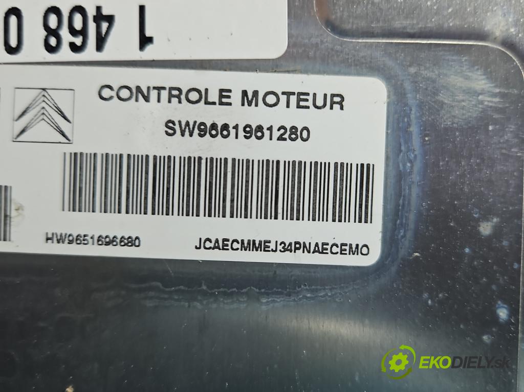 Citroen C2 1.1 8v 60 HP manual 44 kW 1124 cm3 3- riadiaca jednotka motora 9661961280