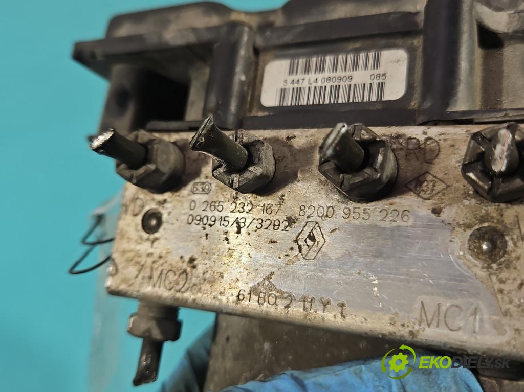 Renault Kangoo II 2008- 1.5 dci 68 HP manual 50 kW 1461 cm3 5- čerpadlo abs 0265232167 (Pumpa ABS)