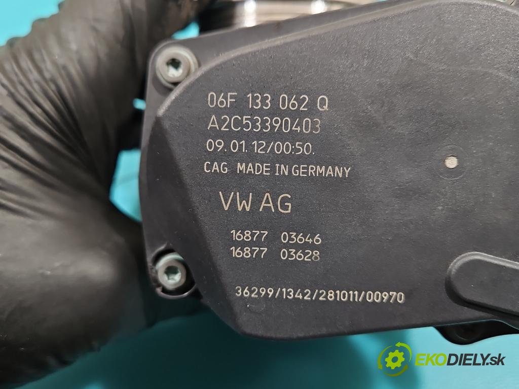 Audi A5 8T 2007-2016 2.0 TFSI 211KM manual 155 kW 1984 cm3 5- klapka 06F133062Q (Škrtiaca klapka)