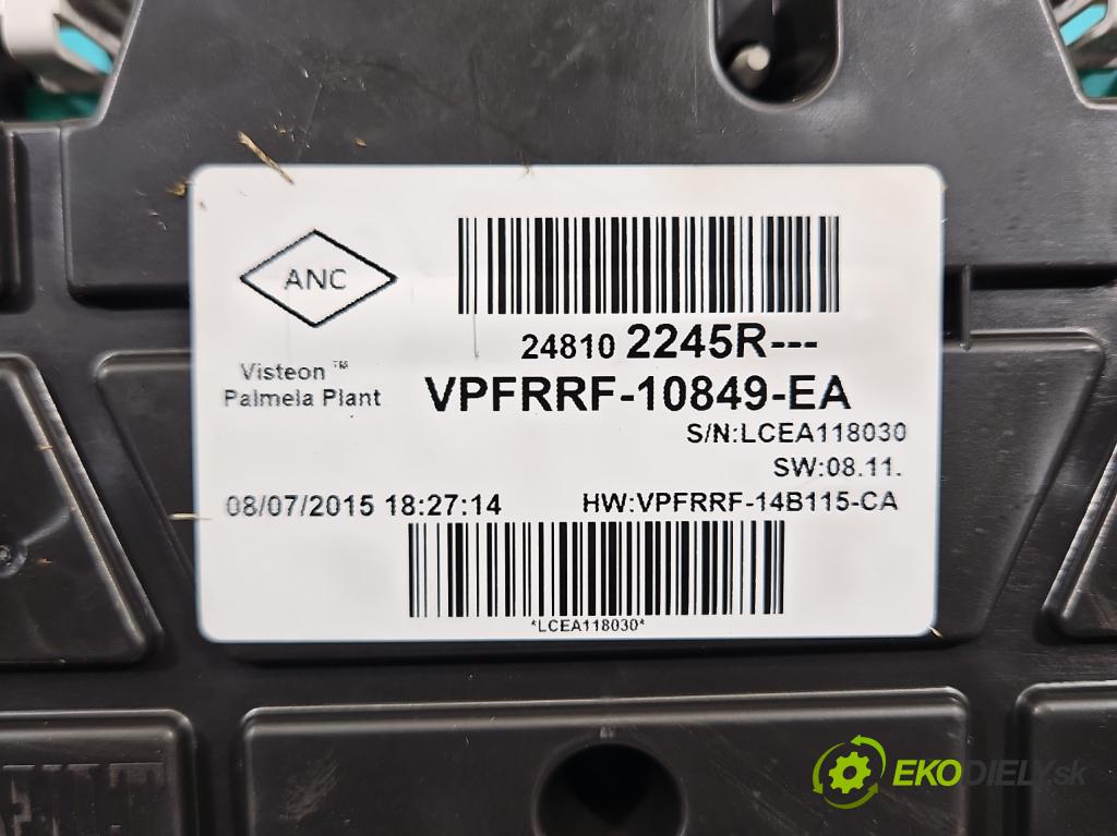 Renault Clio IV 2012-2020 1,2.0 16V 73 HP manual 54 kW 1149 cm3 5- prístrojovka/ budíky 248102245R (Prístrojová doska)