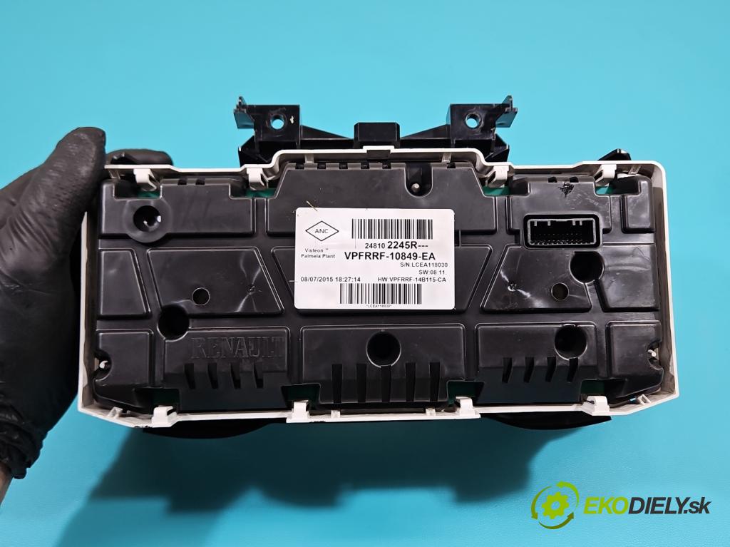 Renault Clio IV 2012-2020 1,2.0 16V 73 HP manual 54 kW 1149 cm3 5- prístrojovka/ budíky 248102245R (Prístrojová doska)