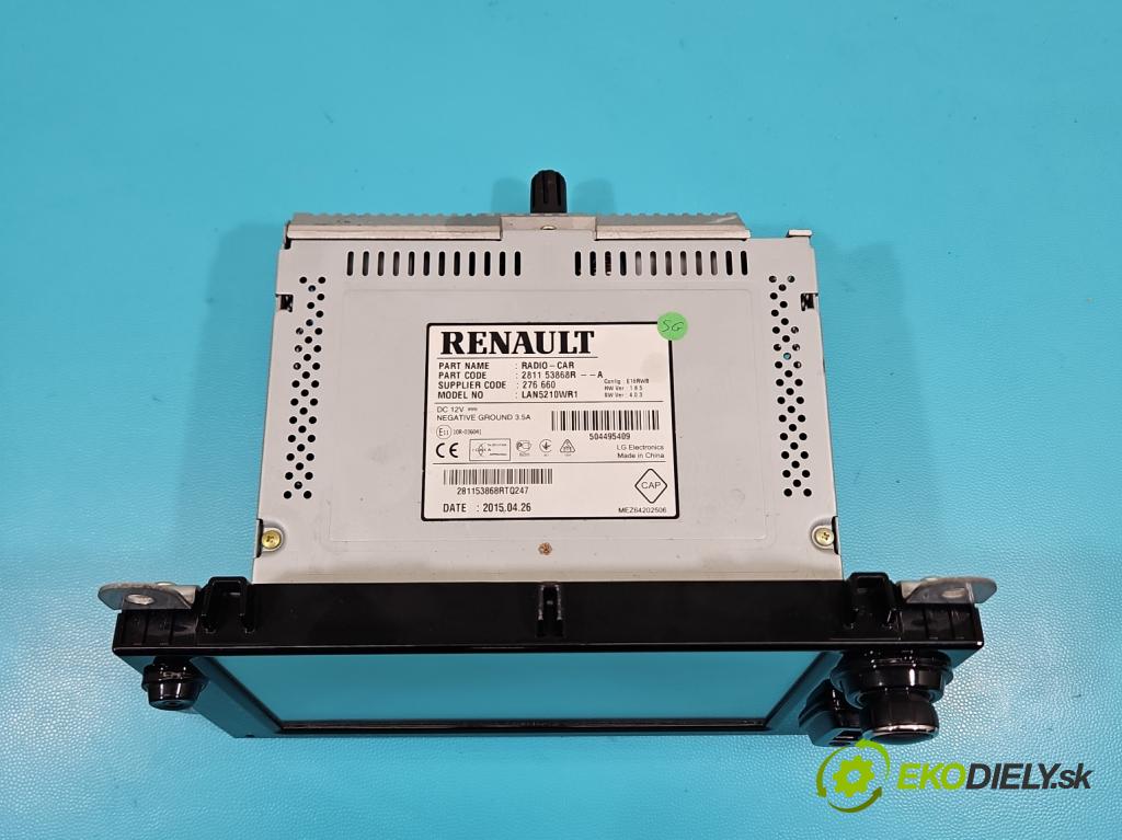Renault Clio IV 2012-2020 1,2.0 16V 73 HP manual 54 kW 1149 cm3 5- Radio originál 281153868R