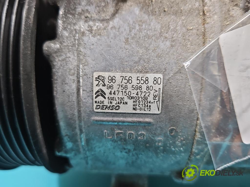 Citroen C4 Grand Picasso II 2013-2022 2.0 hdi 150 HP automatic 110 kW 1997 cm3 5- Kompresor: klimatizácie 9675655880 (Kompresor klimatizácie)