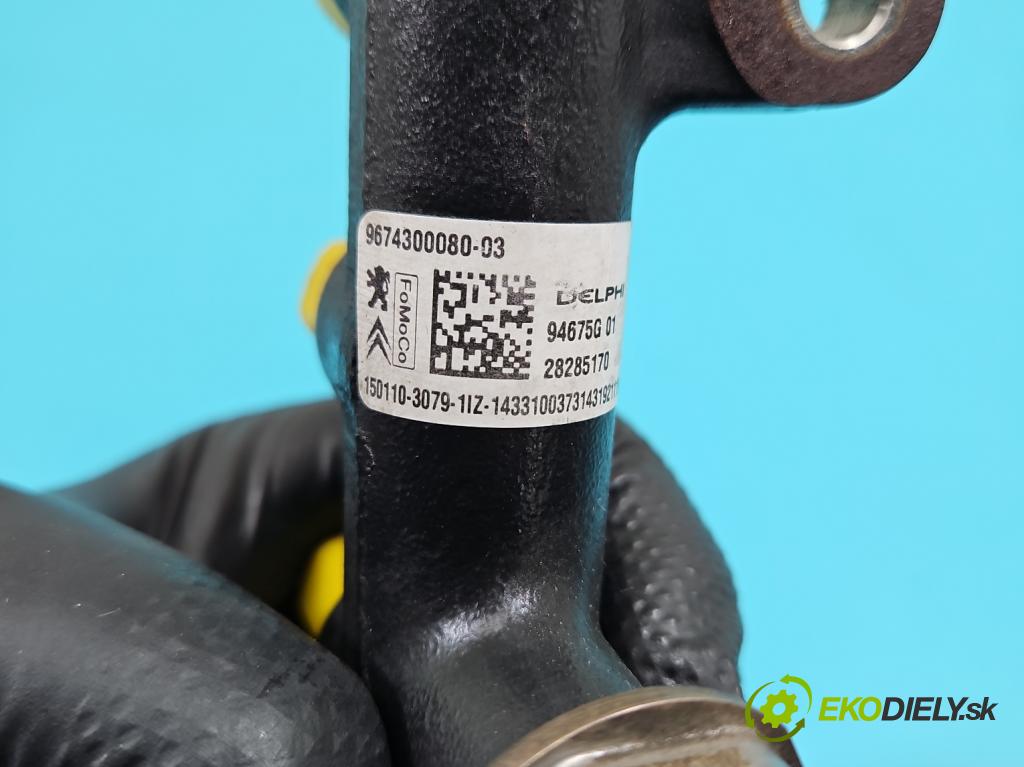 Citroen C4 Grand Picasso II 2013-2022 2.0 hdi 150 HP automatic 110 kW 1997 cm3 5- lišta vstrekovacia 9663305480 (Vstrekovacia lišta)