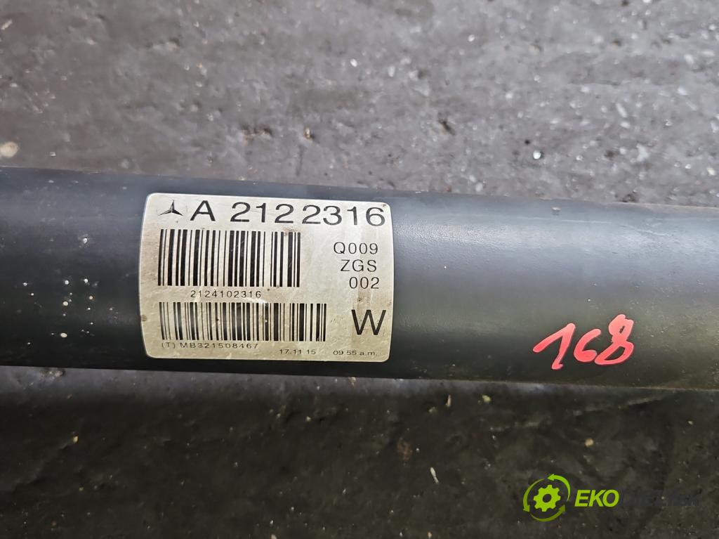 Mercedes E W212 2009-2016 2,2.0 cdi (651924) 136 HP automatic 100 kW 2143 cm3 5- Hřídel: zadné A2122316 (Kardaňový hriadeľ)