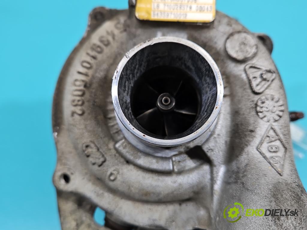 Renault Kangoo II 2008- 1.5 dci 68 hp manual 50 kW 1461 cm3 5- Turbodmychadlo 54359710012 (Kompletní turbodmychadlo)