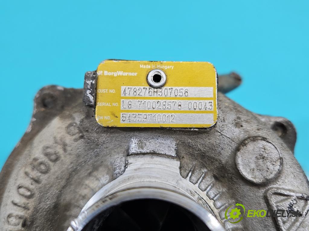 Renault Kangoo II 2008- 1.5 dci 68 hp manual 50 kW 1461 cm3 5- Turbodmychadlo 54359710012 (Kompletní turbodmychadlo)