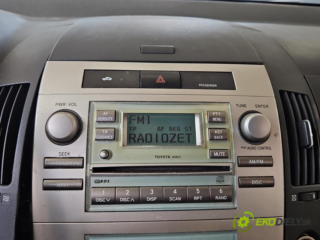 Toyota Corolla Verso II 2004-2009 2.0 D4D 116 HP manual 85 kW 1995 cm3 5- Radio originál 86120-0F010