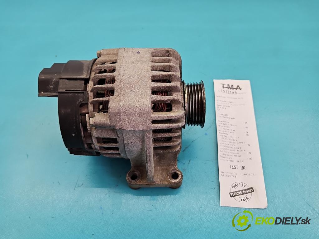 Fiat Punto Grande 1.4 8V 77 HP manual 57 kW 1368 cm3 5- Alternator  (Alternátor)