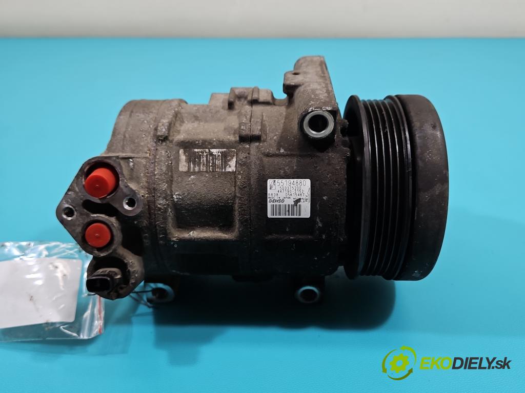 Fiat Punto Grande 1.4 8V 77 HP manual 57 kW 1368 cm3 5- Kompresor: klimatizácie 55194880 (Kompresor klimatizácie)