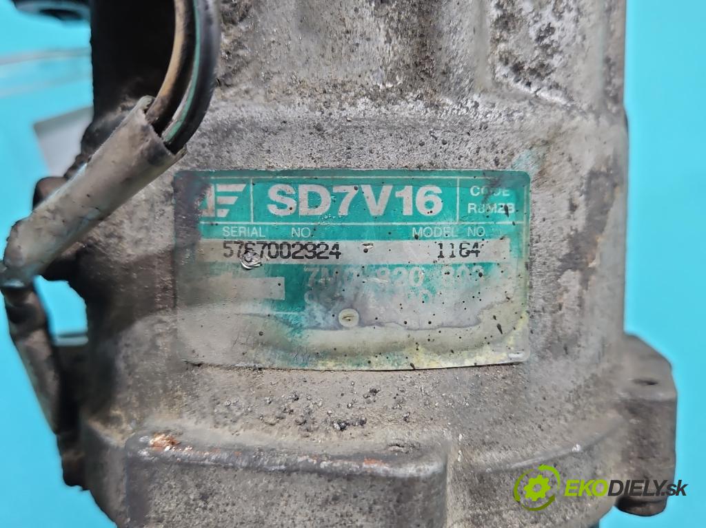 Vw Sharan I 1995-2010 1.8 T 150 HP manual 110 kW 1781 cm3 5- Kompresor: klimatizácie 7M3820803Q (Kompresor klimatizácie)